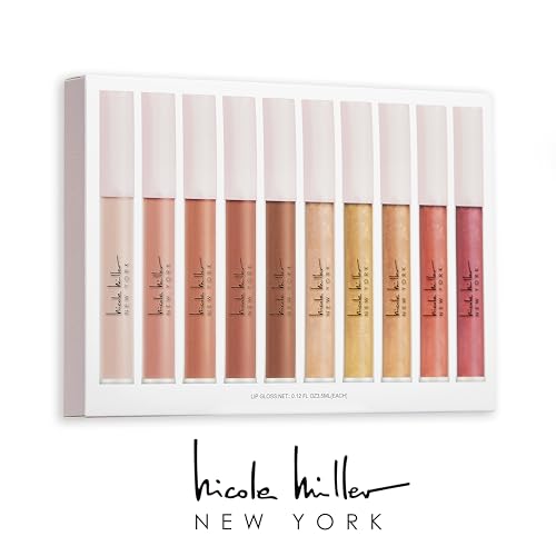 Nicole Miller Multicolor 10-Piece Lip Gloss Set