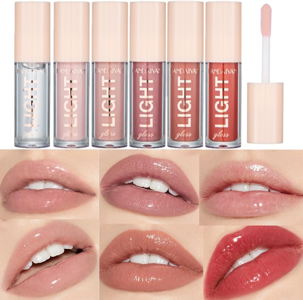 Women's 6-Piece Lip Oil Gloss Set